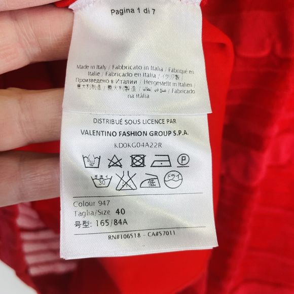 Missoni M Red flared Knit Skirt - size 4 - Picture 7 of 9